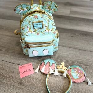 Disney Loungefly Main Attraction Backpack and Ears